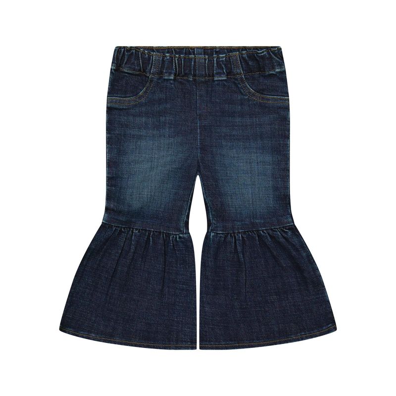 Wrangler® Baby Girls Pull Up Flare Jean