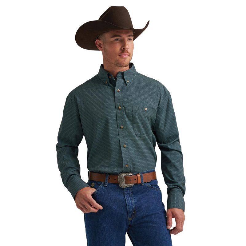 Wrangler® George Strait Collection One Pocket Long Sleeve Shirt