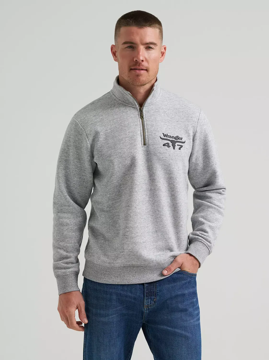 Wrangler® 1/4 Zip Fleece Pullover