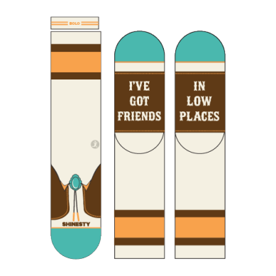 The Friends In Low Places Socks