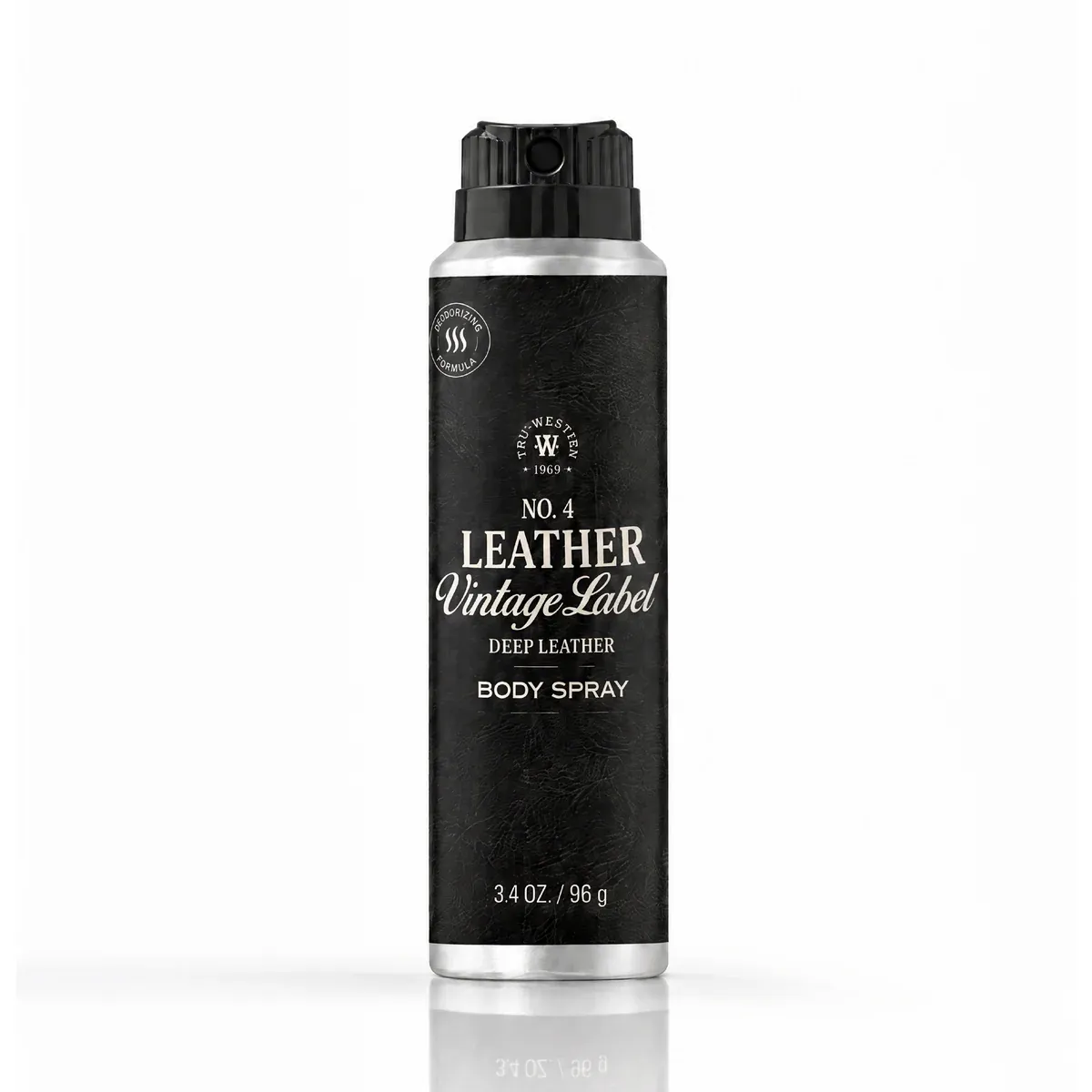 No. 4 Leather Vintage Label Deep Leather Body Spray, Style: Spray