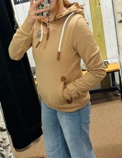 Honey Zip Neck Hoody