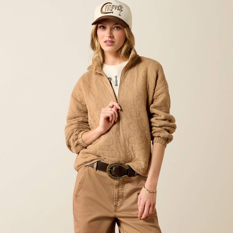 Boot Stitch 1/2 Zip Pullover