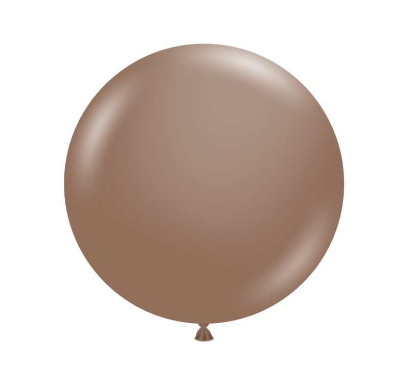 36-inch Tuftex COCOA BROWN Round Latex Balloon