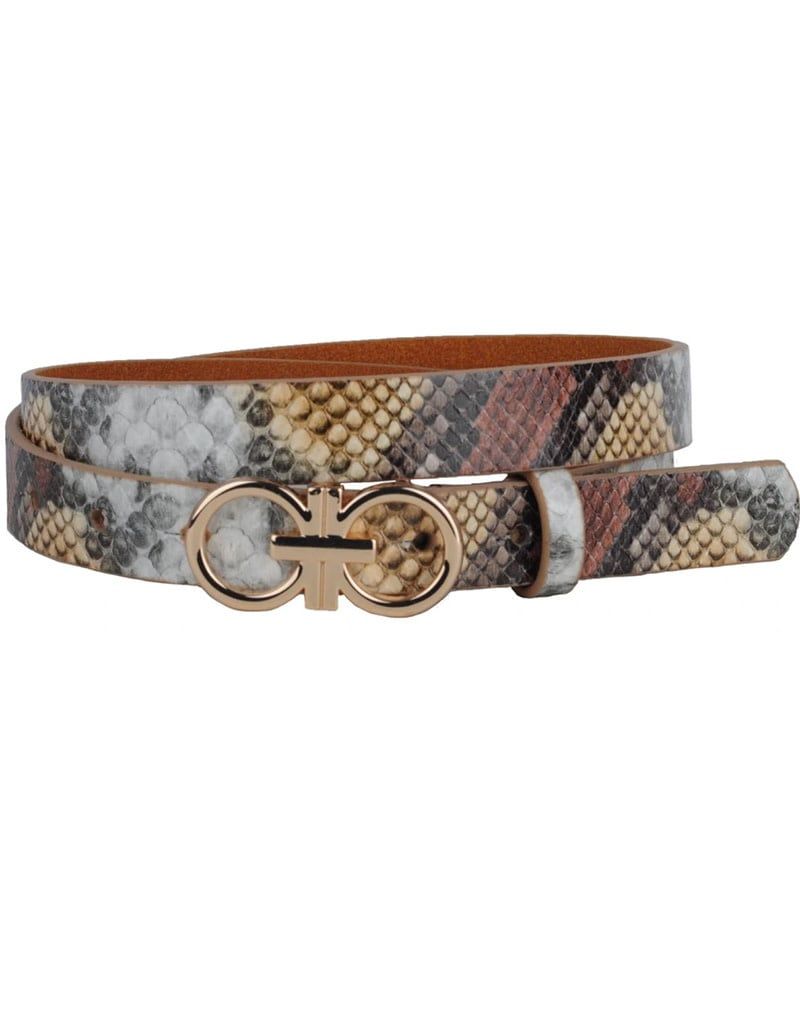 Multi Tone Snakeskin Belt