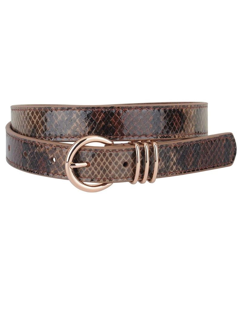 Skinny Snakeskin Belt 