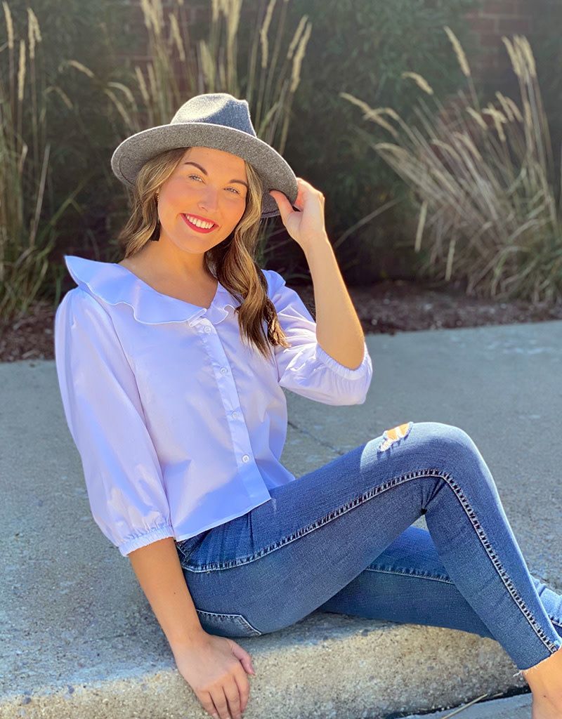 Gisella White Puff Sleeve Top