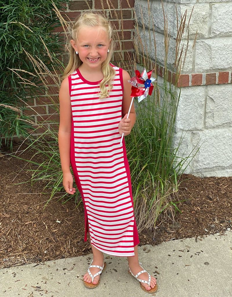 Red Stripe Midi