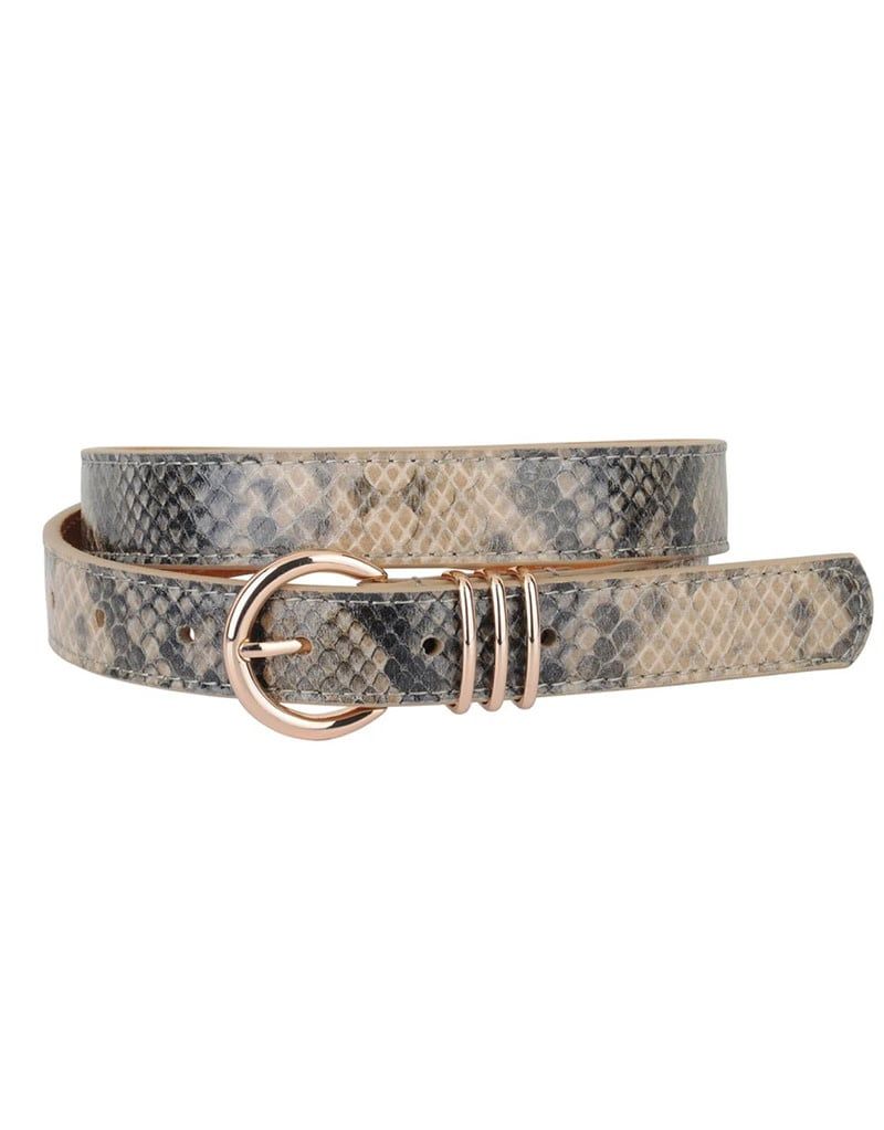 Skinny Snakeskin Belt 