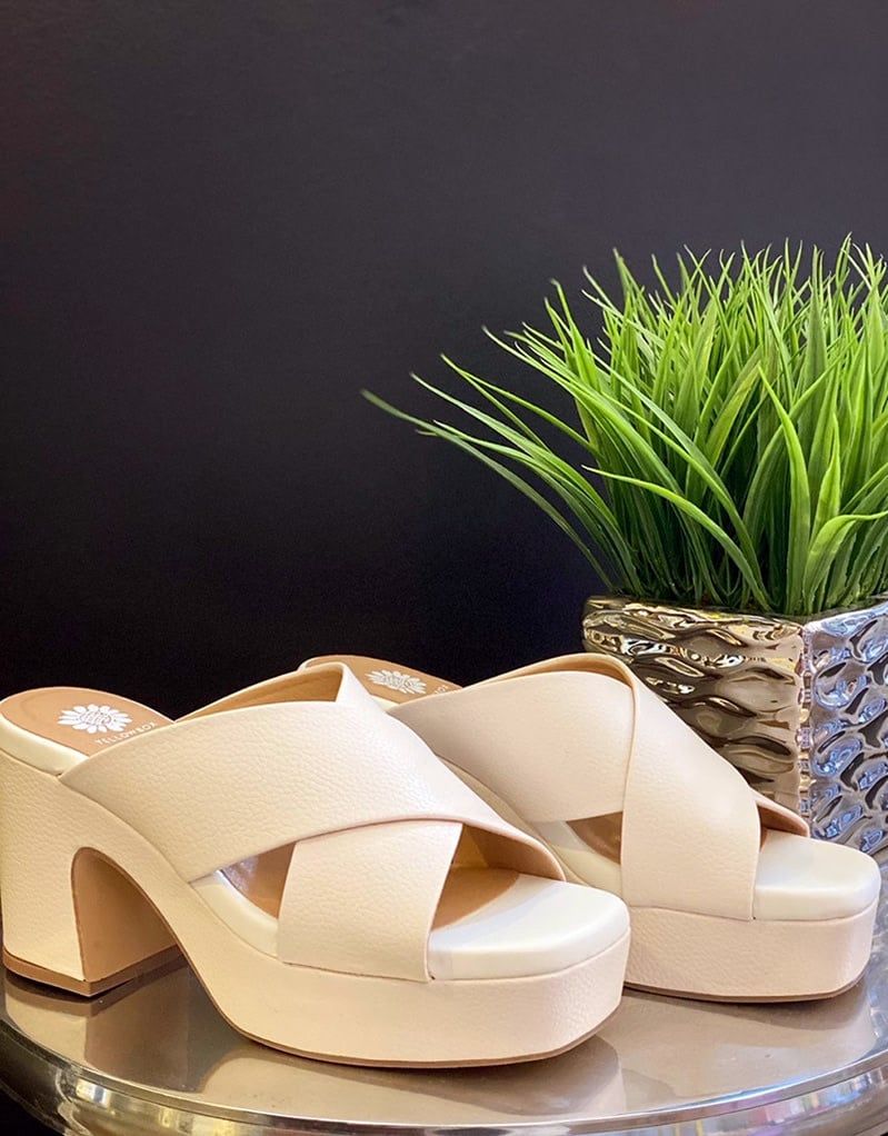 Olivia Ivory Platform Heels