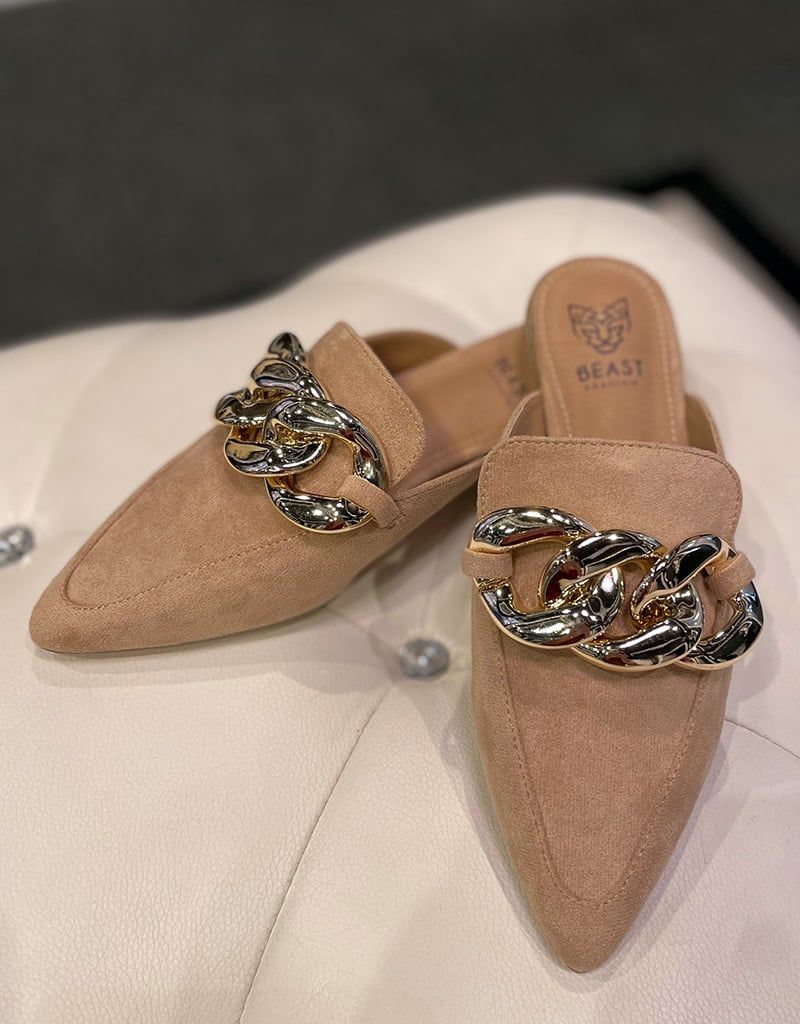 Gem Chain Detail Loafer