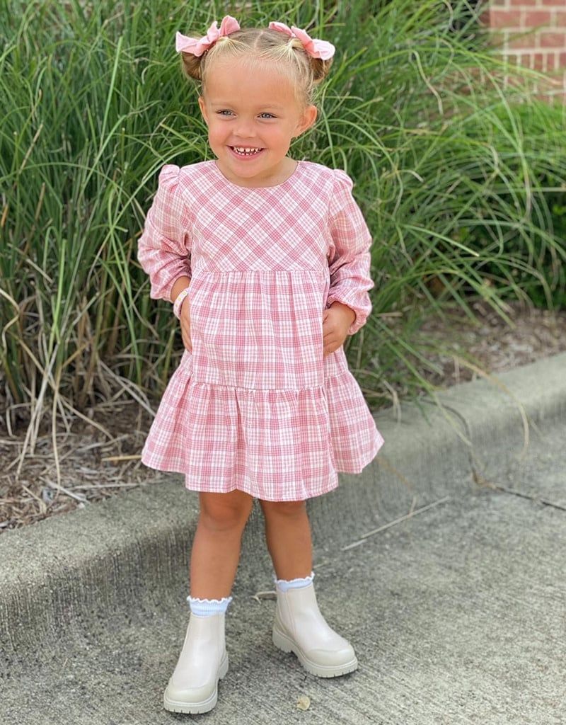 Blush Checkered Dress