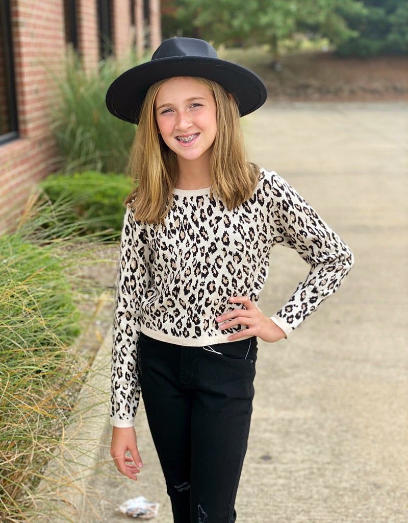Beige Leopard Sweater