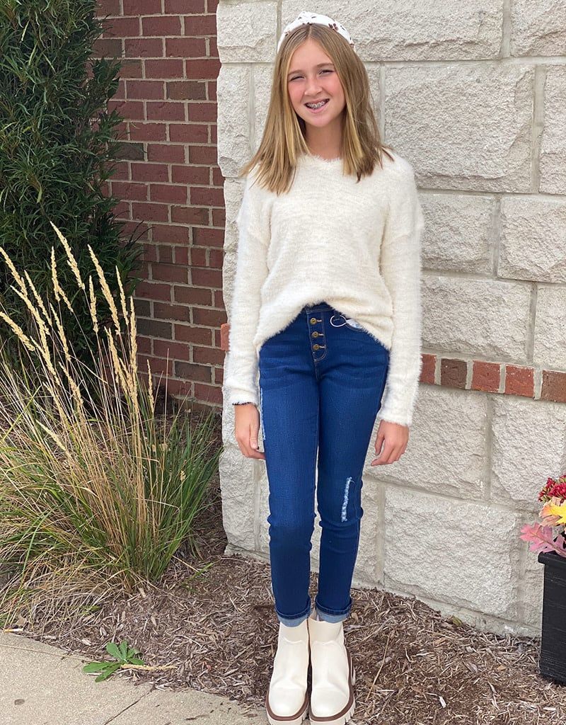 Ivory Fuzzy Sweater