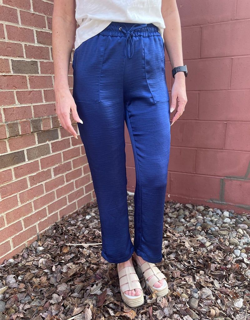 Cobalt Drawstring Pants