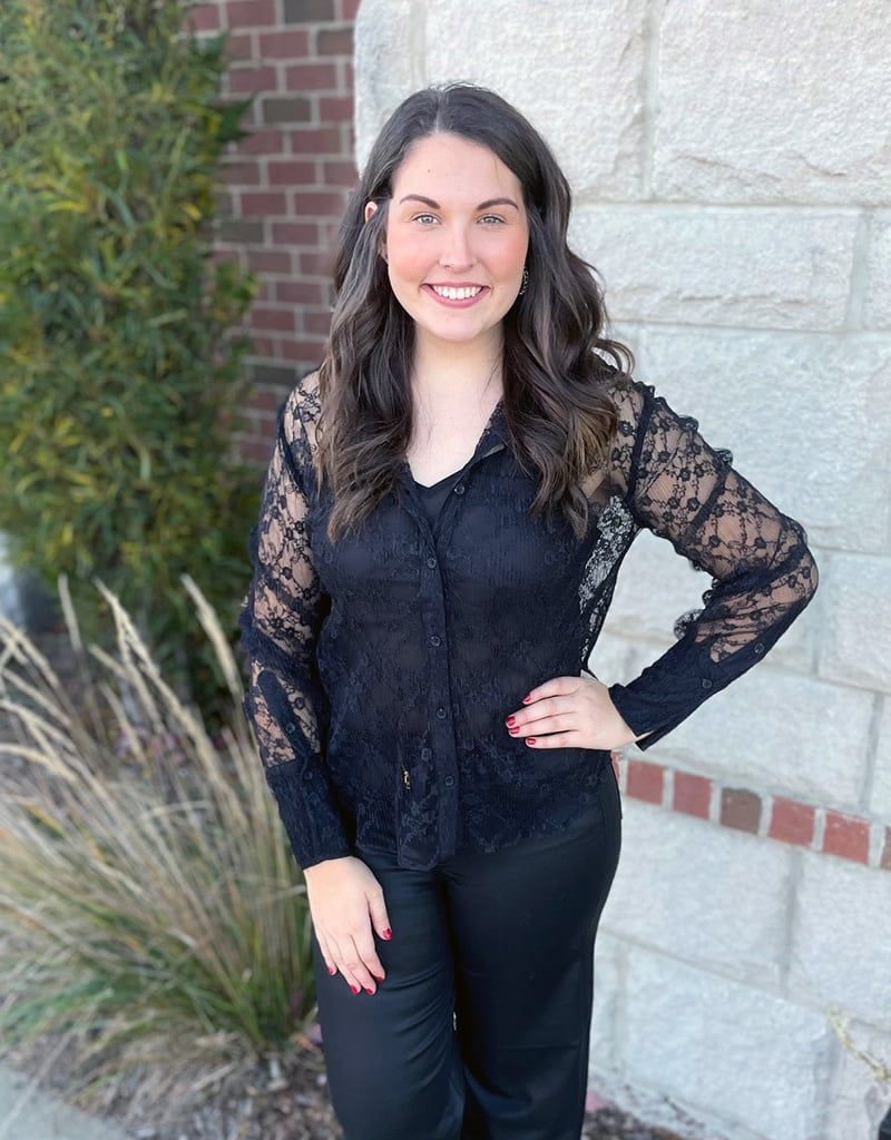 Black Lace Dawson Top