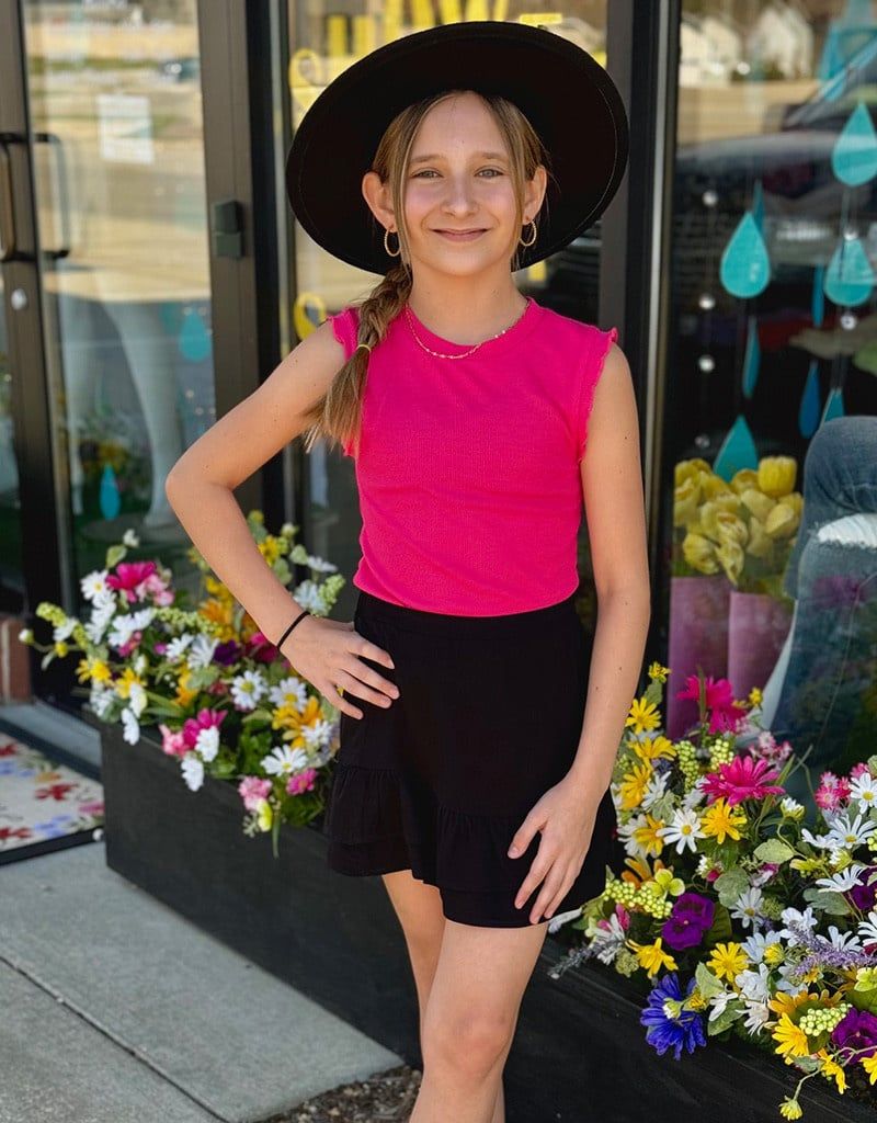 Black Ruffle Skirt