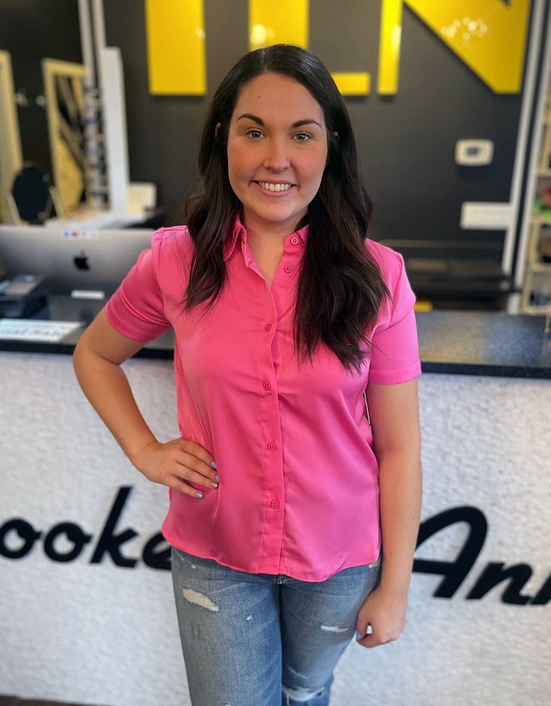 Bright Pink Satin Blouse