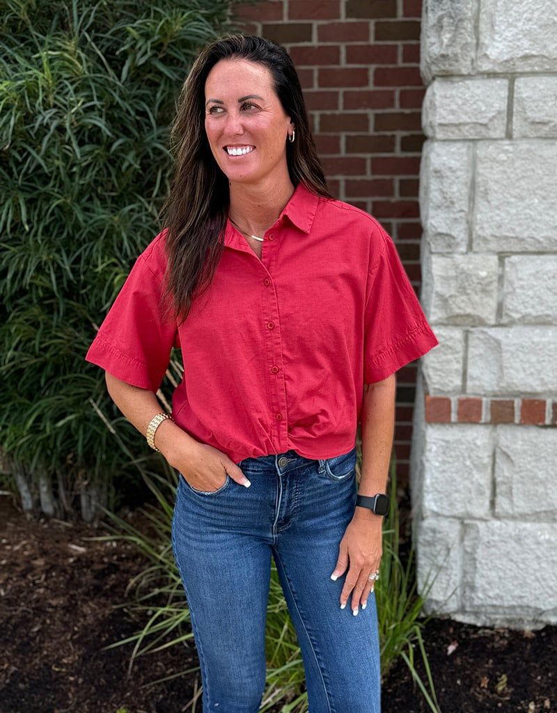 Spicy Red Glenne Top