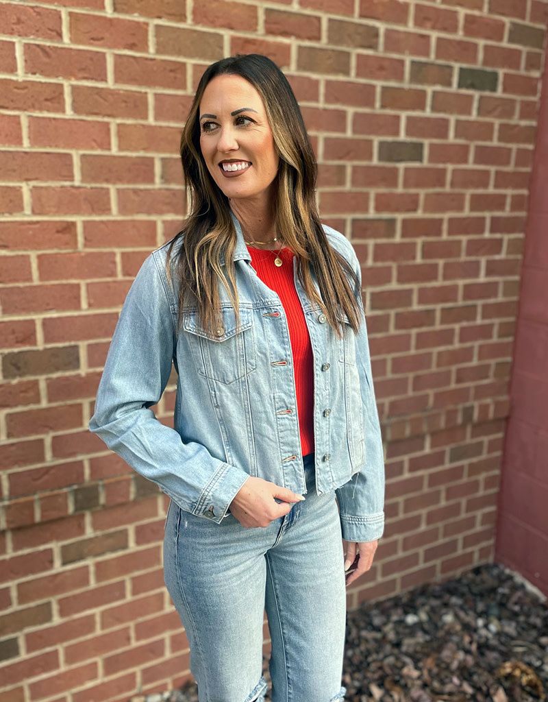 Light Blue Oversized Jacket 