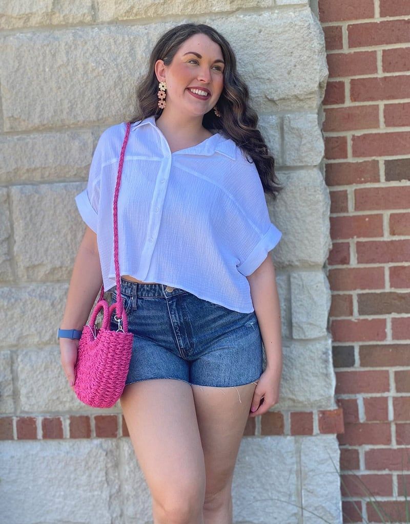 White Trista Button Down Top
