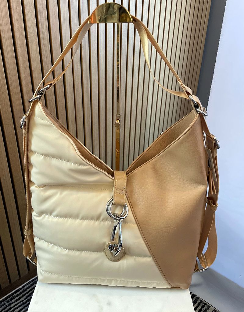 Leather Quilted Tote