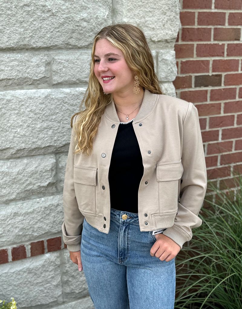 Khaki Bomber Jacket