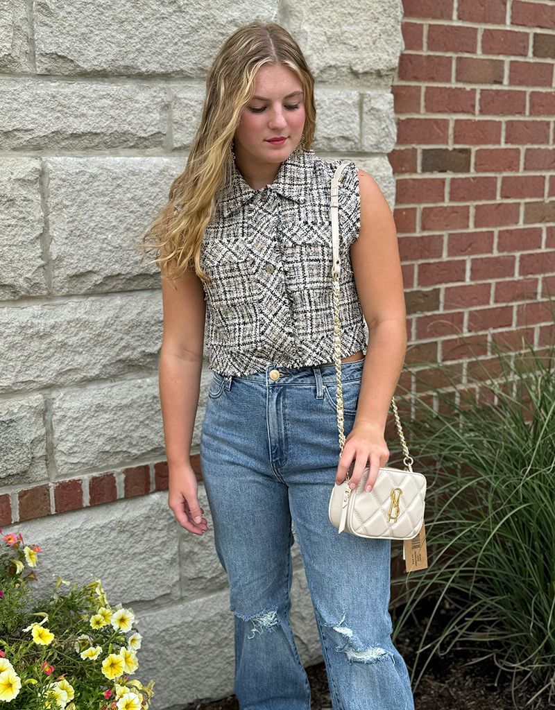 Khaki Bijou Vest