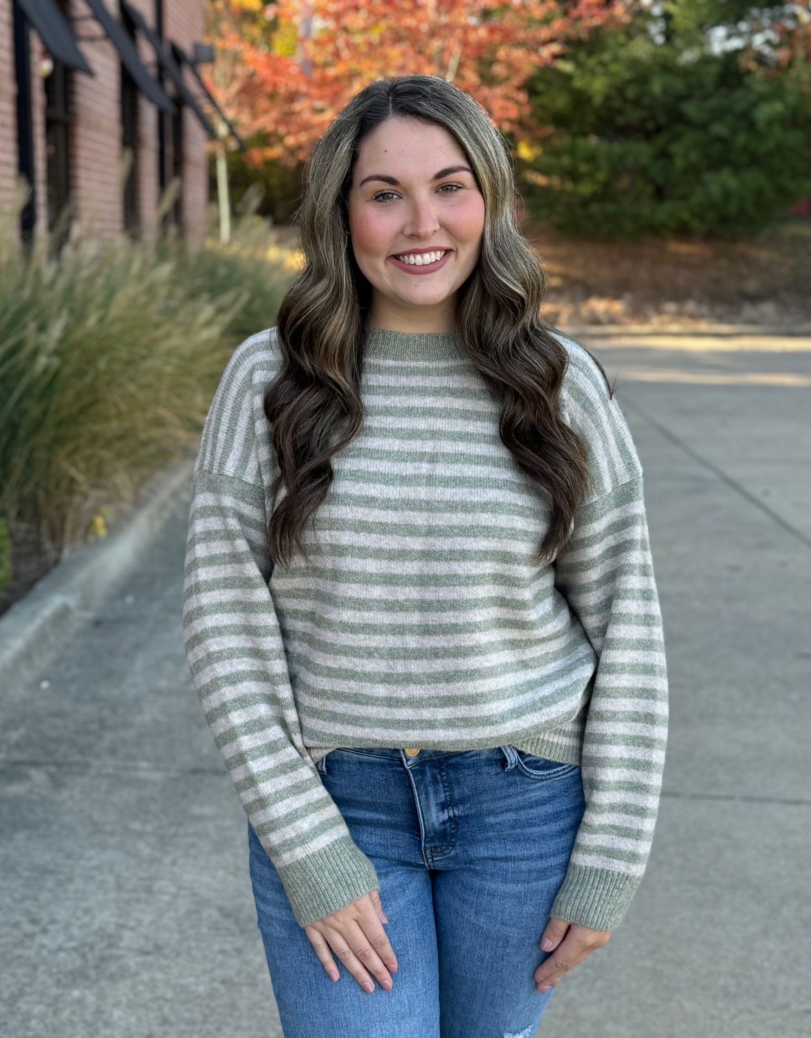 Limestone Brushed Drop Shoulder Sweater
