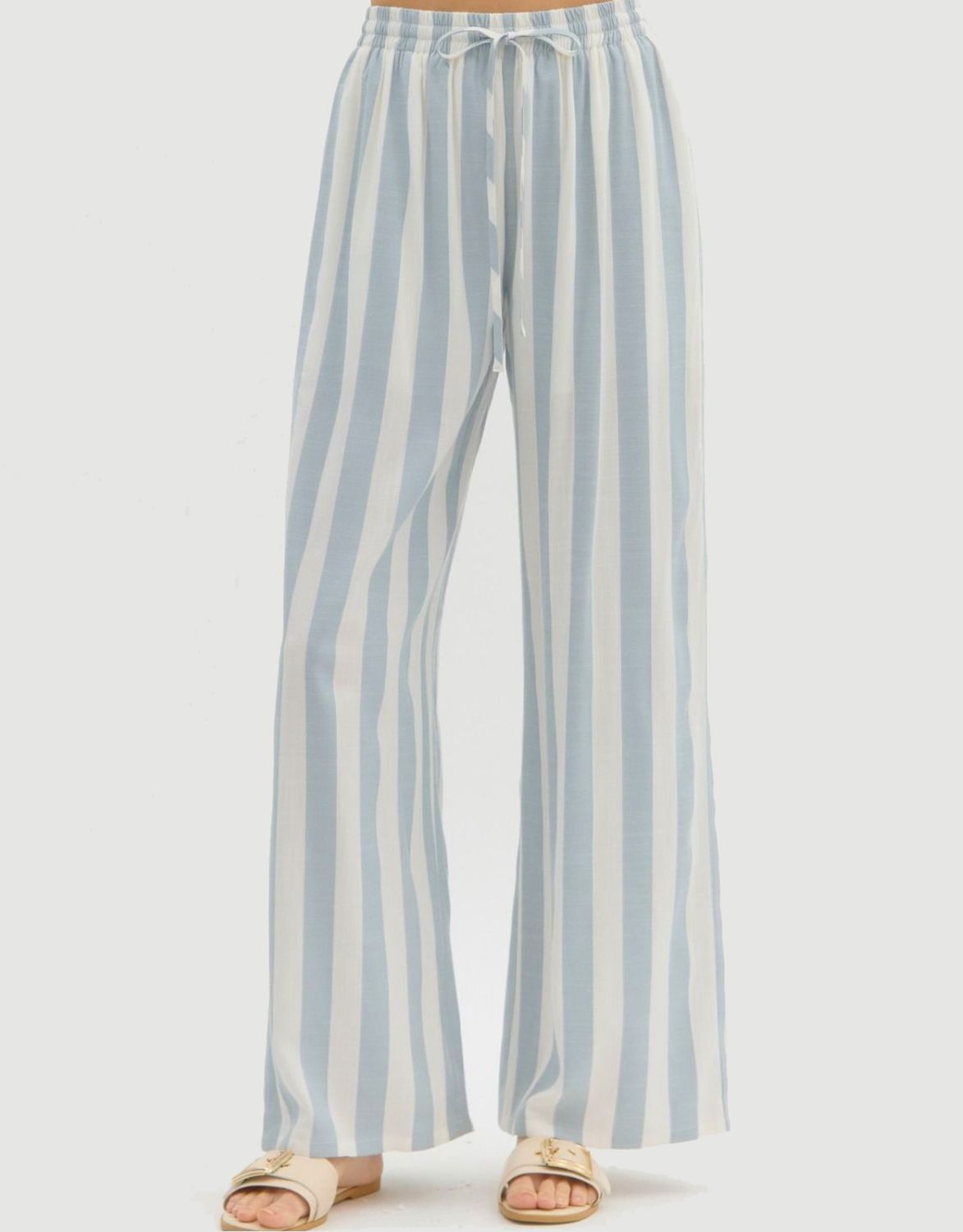 Chambray Stripe Pants