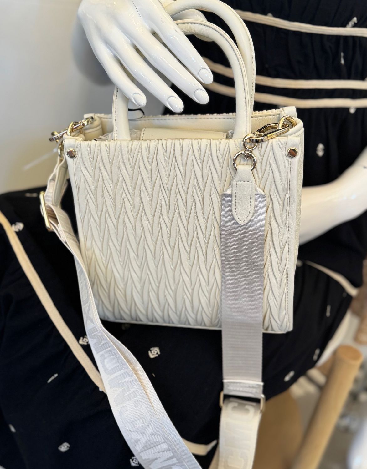 Larry Chalk Mini Box Tote