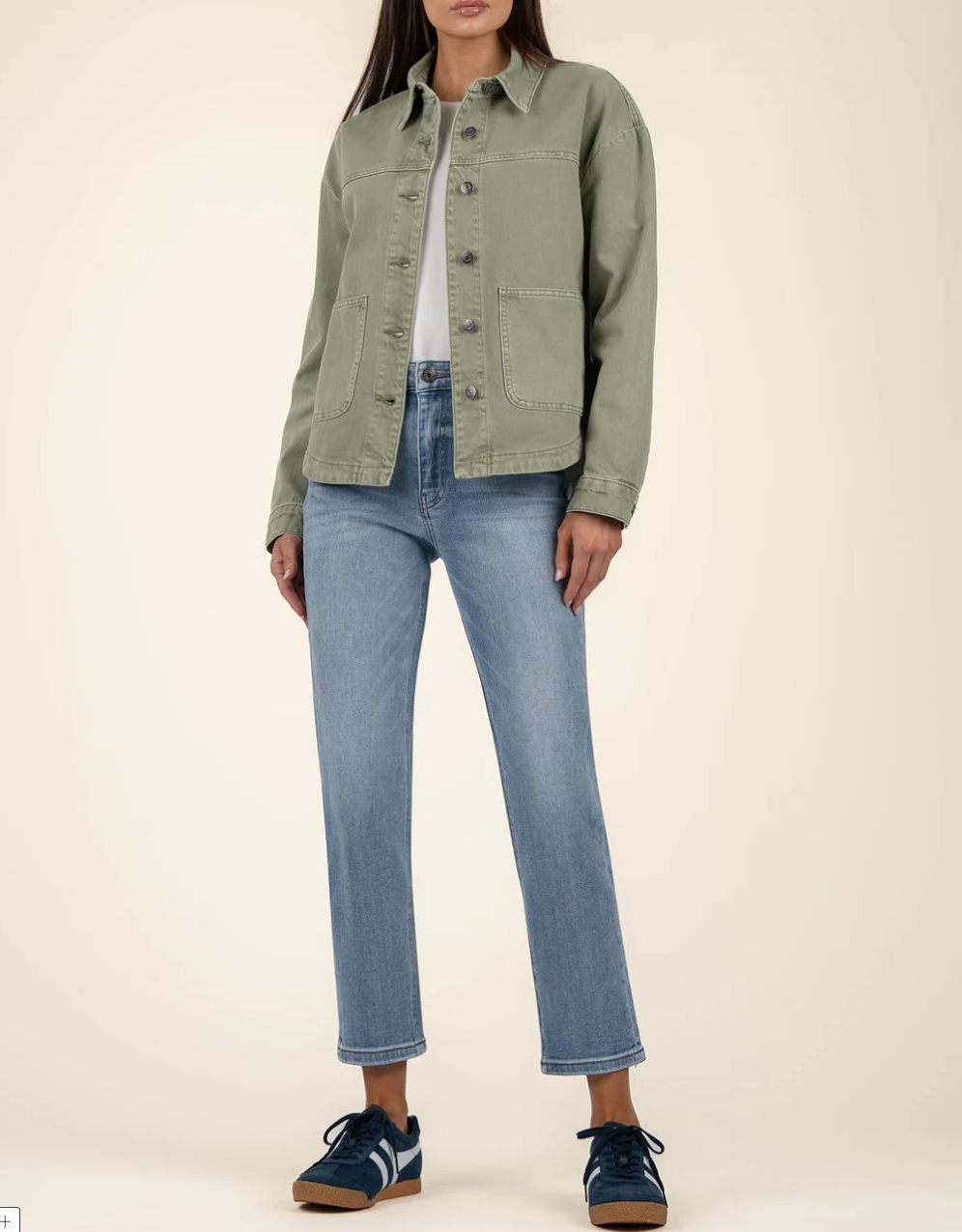 Sage Green Ellie Denim Jacket