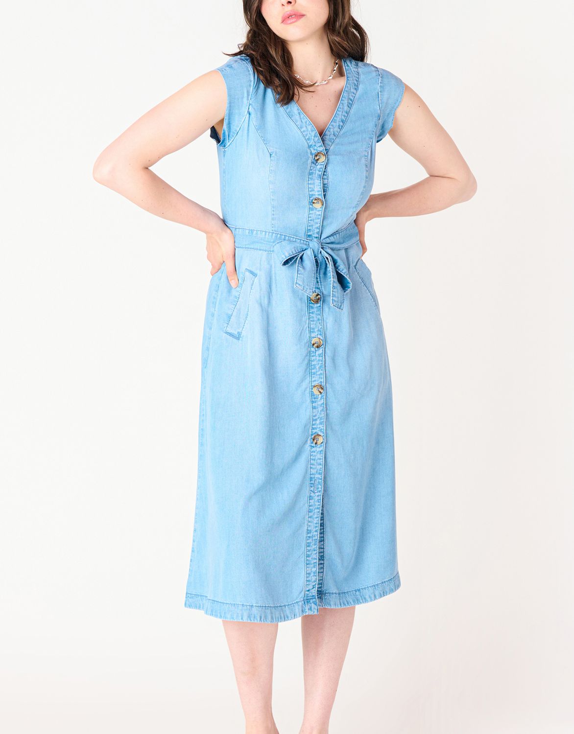Light Blue Tencel Midi