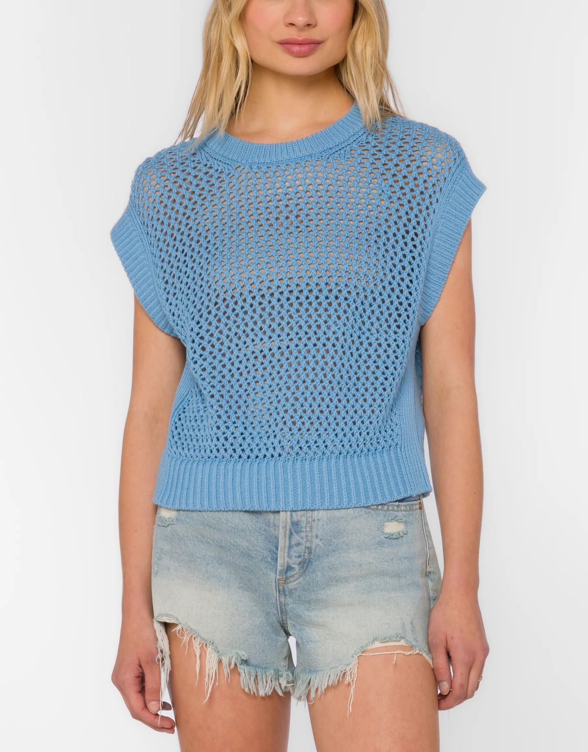 Dusk Blue Sweater Top