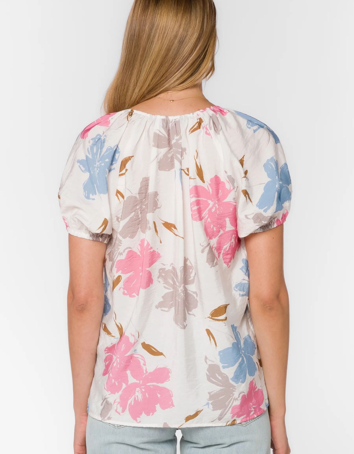 Floral Katelyn Puff Sleeve Blouse