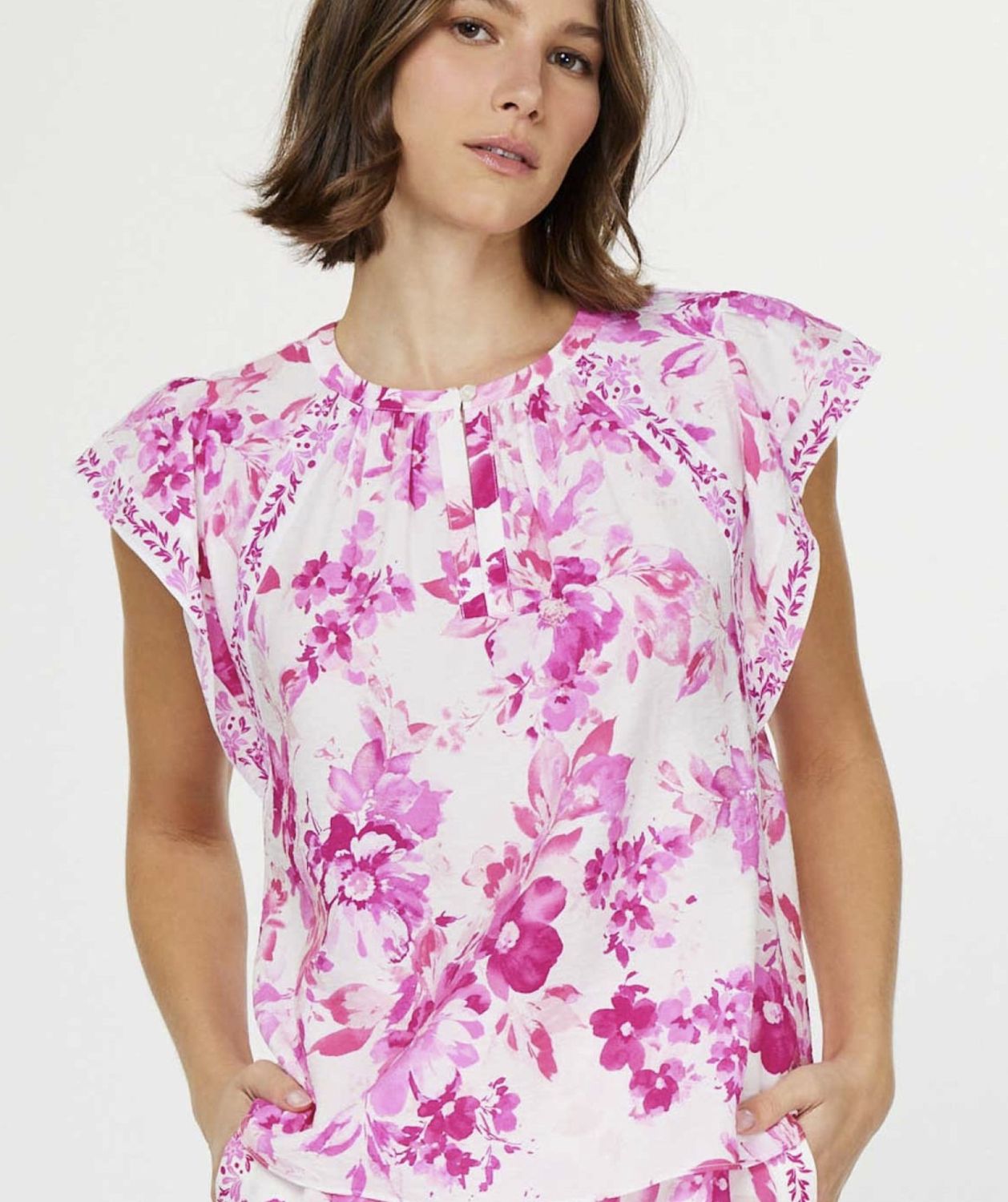 Pink Print Blouse