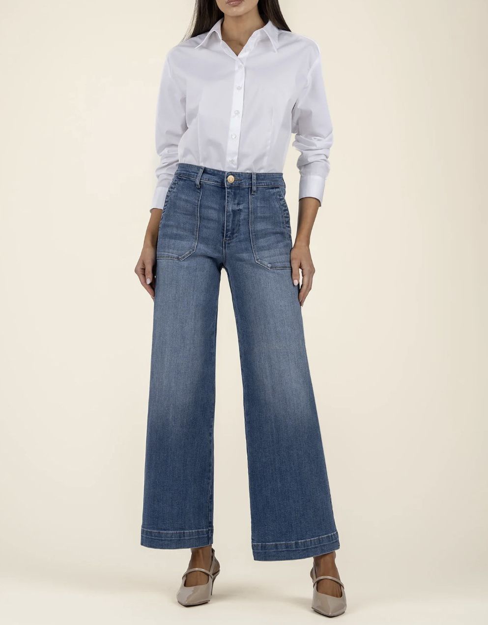 Friendship Meg High Rise Wide Straight Leg