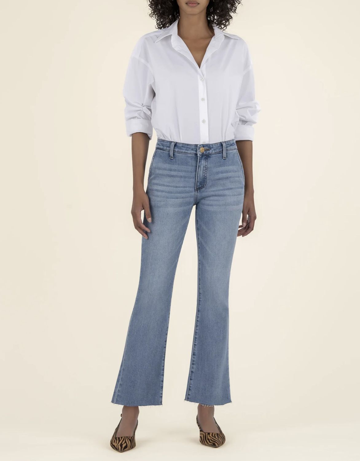 Motivation Kelsey Mid Rise Ankle Flare