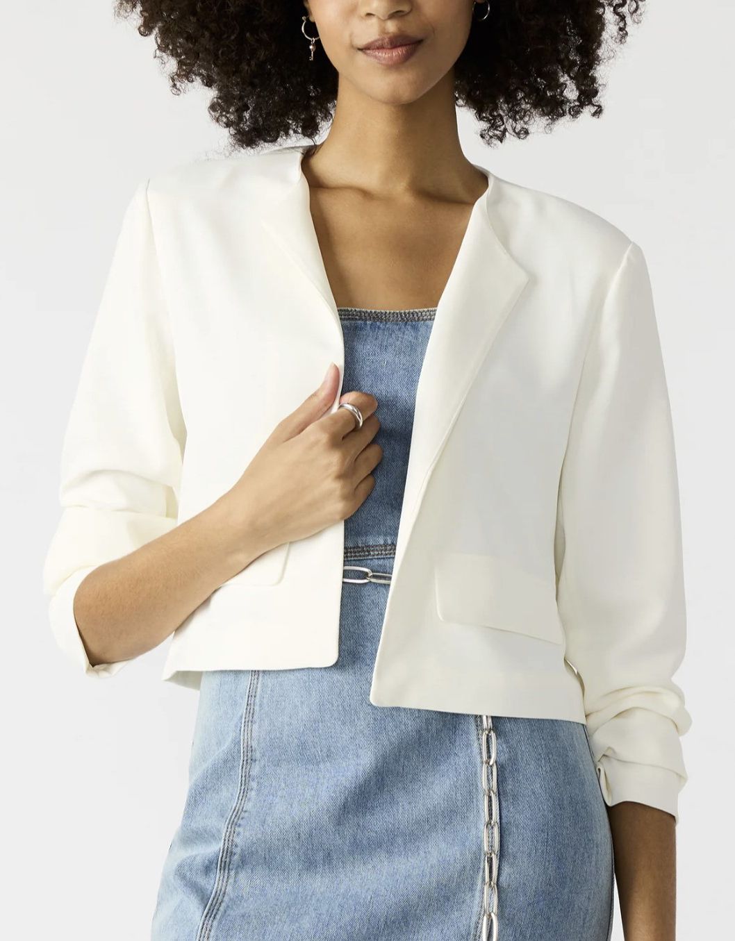White Serenea Blazer