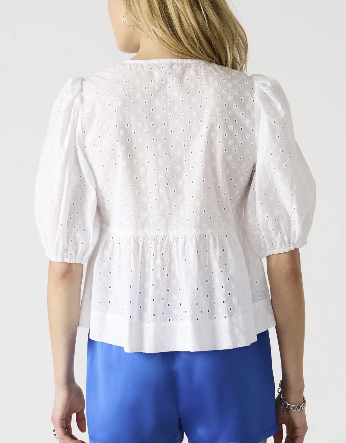 White Eyelet Paula Top