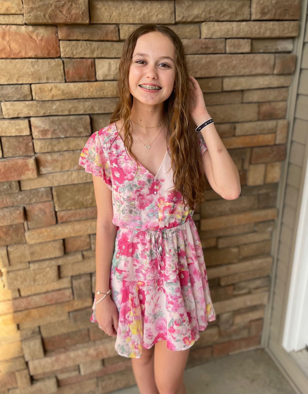 Pink Floral Kirsty Dress