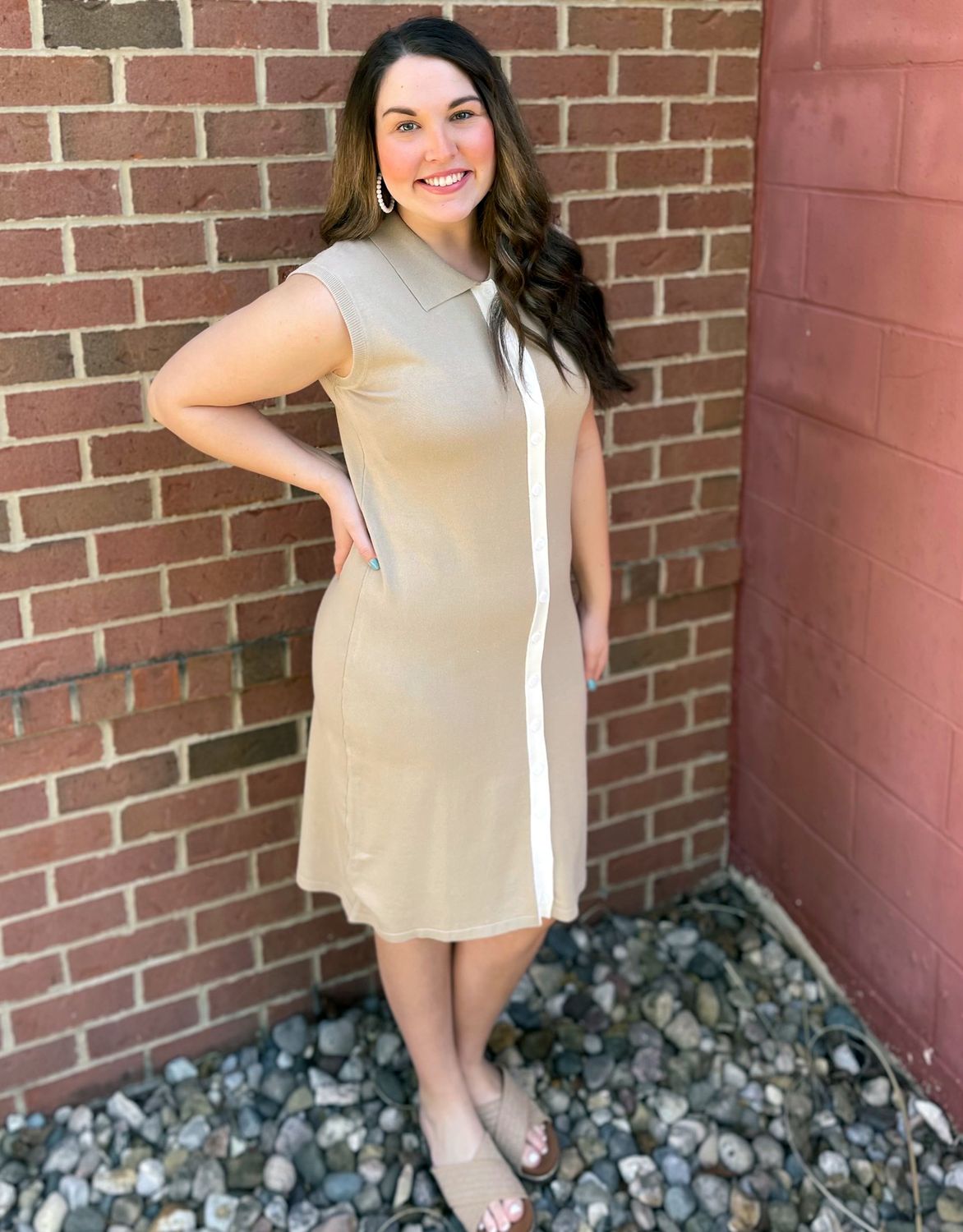 Mocha Sweater Midi Dress