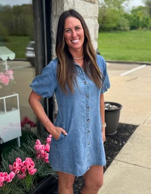 Medium Wash Denim Blanca Shirt Dress