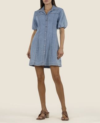 Medium Wash Denim Blanca Shirt Dress