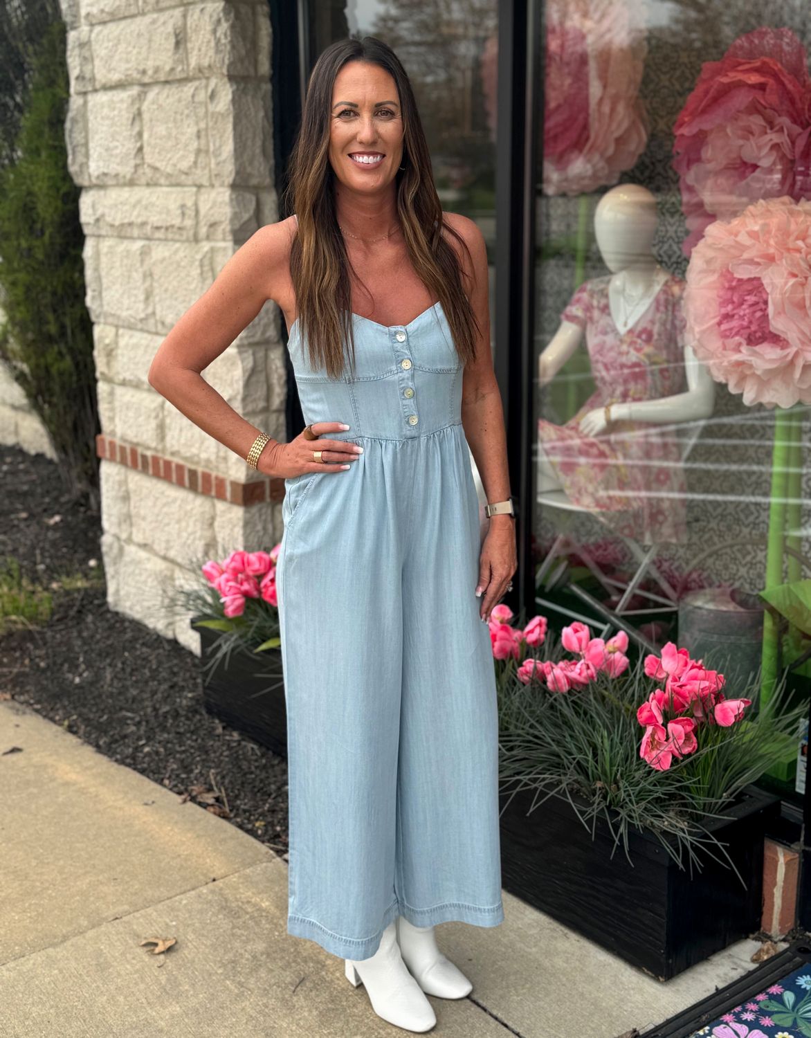 Karla Chambray Jumpsuit