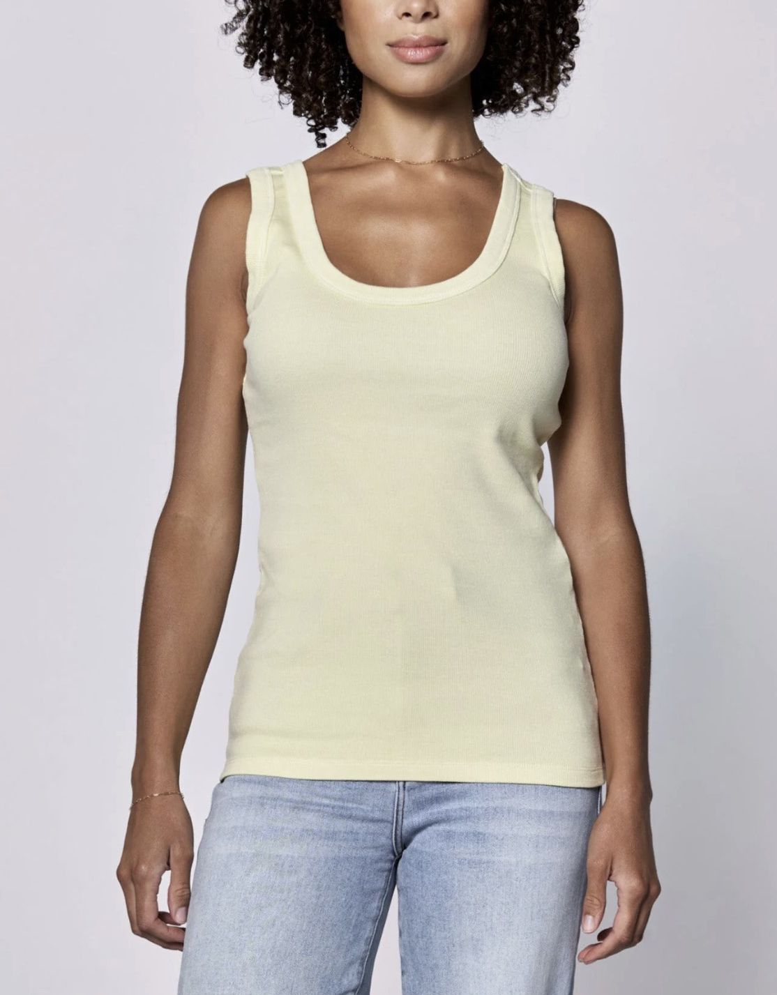 Pale Lime Yellow Paula Tank