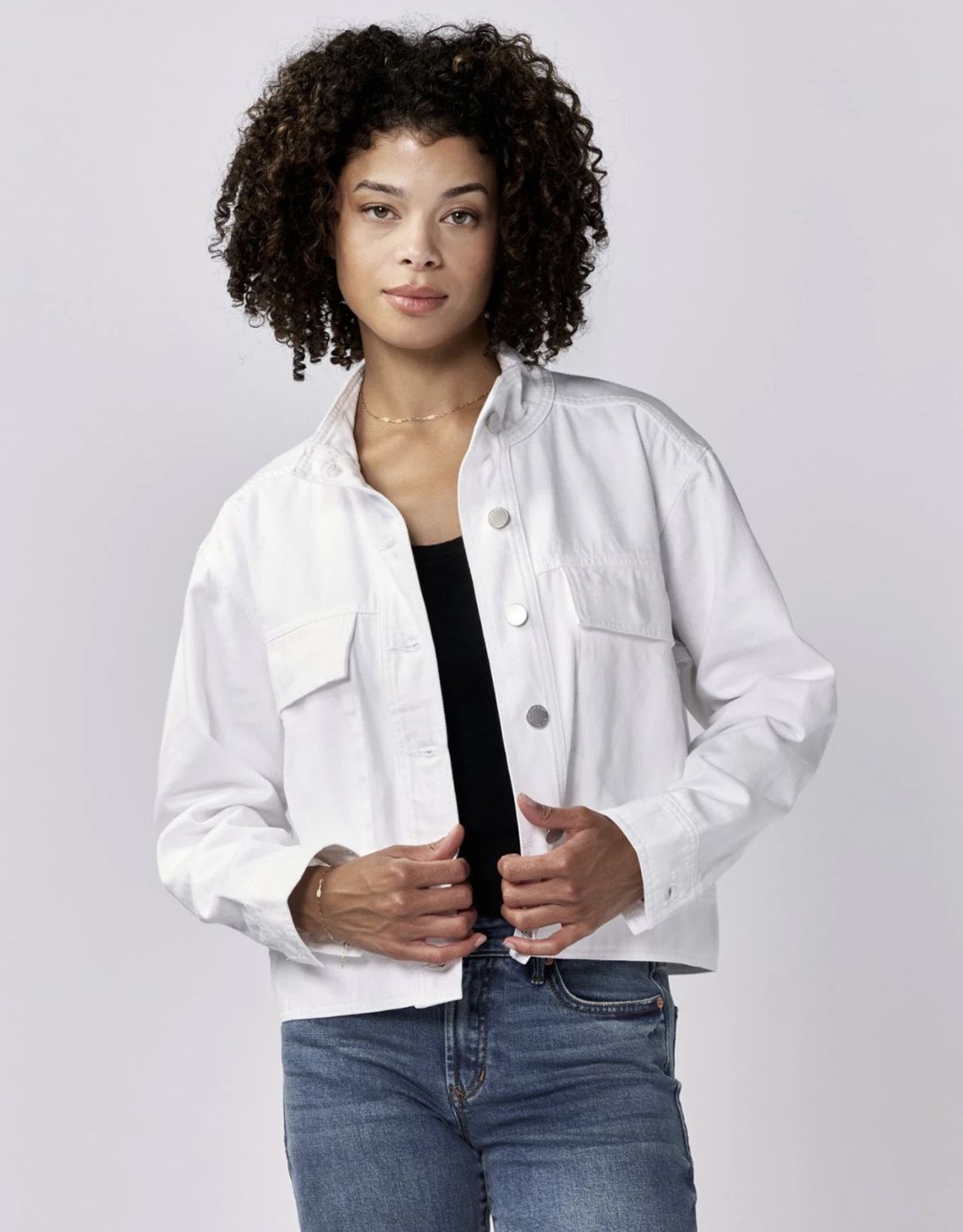 White Cleo Denim Jacket