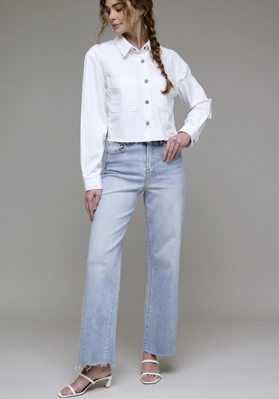 Light Blue Logan High Rise Dad Jean