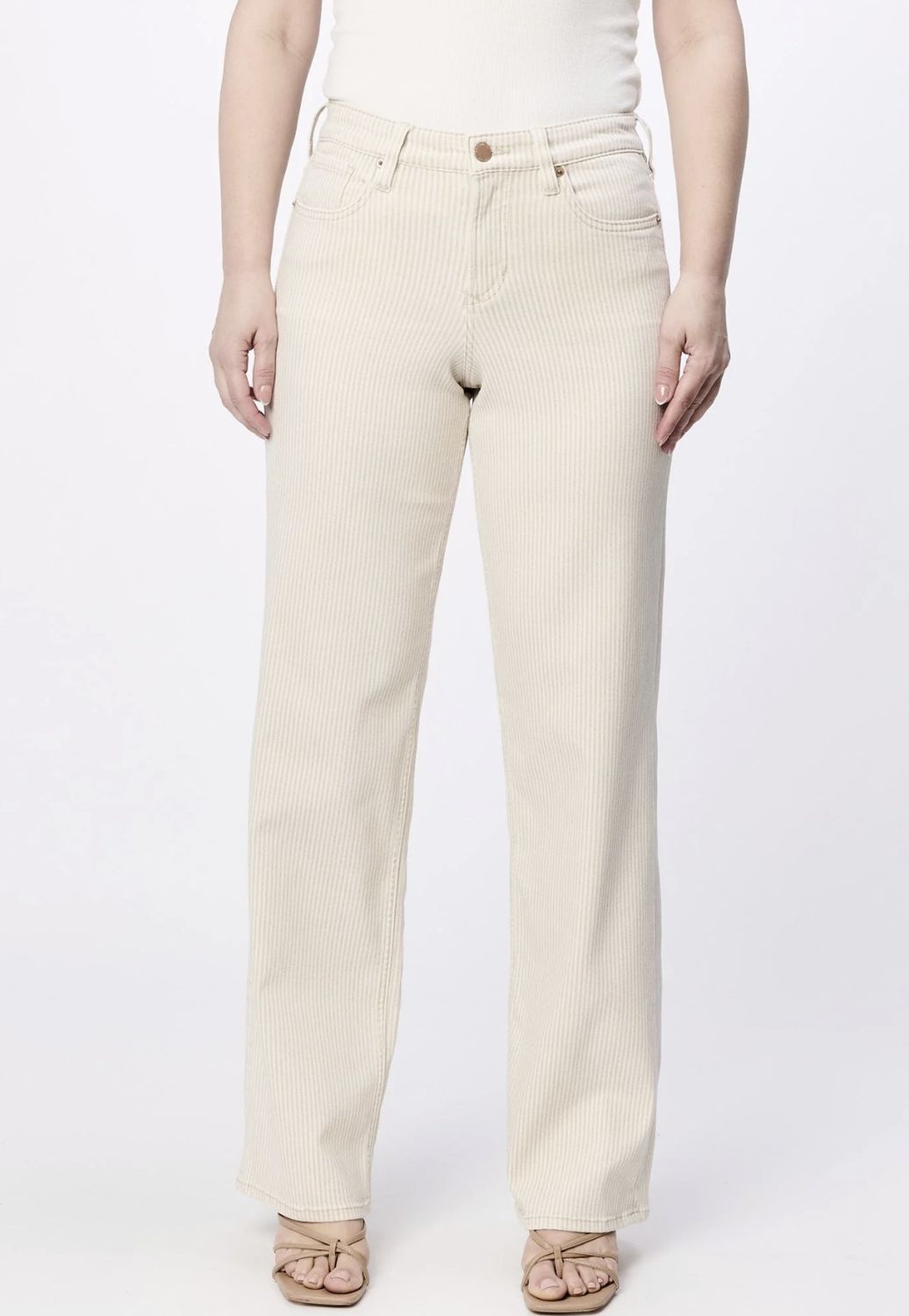 Sand Stripe Taylor Straight Jean