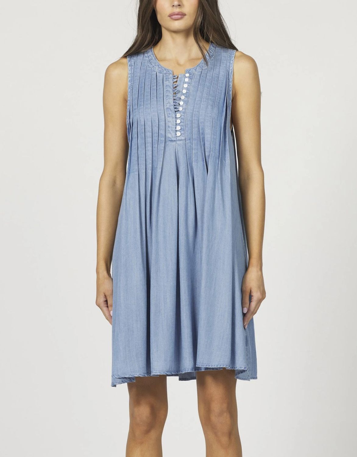 Bleached Denim Floren Dress